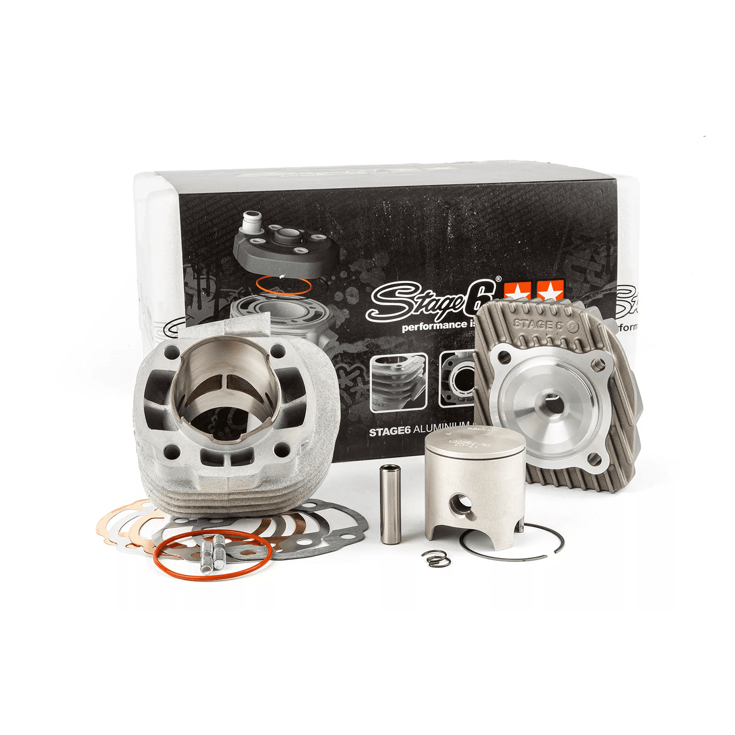 Cilindro komplektas STAGE6 RACING 70cc Minarelli Horizontal AC 12mm